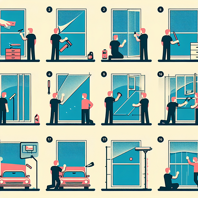 applying security film to window