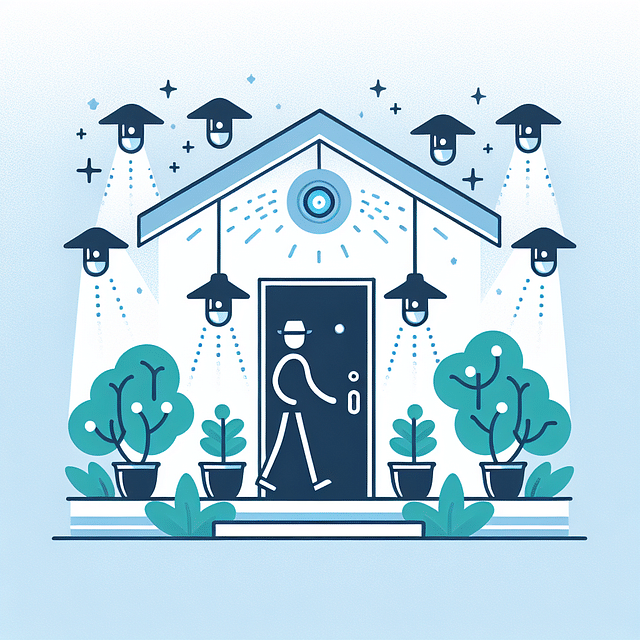 motion-activated lights at home entrance