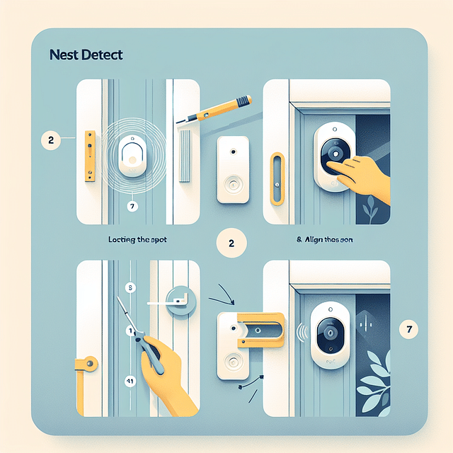 Installing a Nest Detect sensor on a door frame