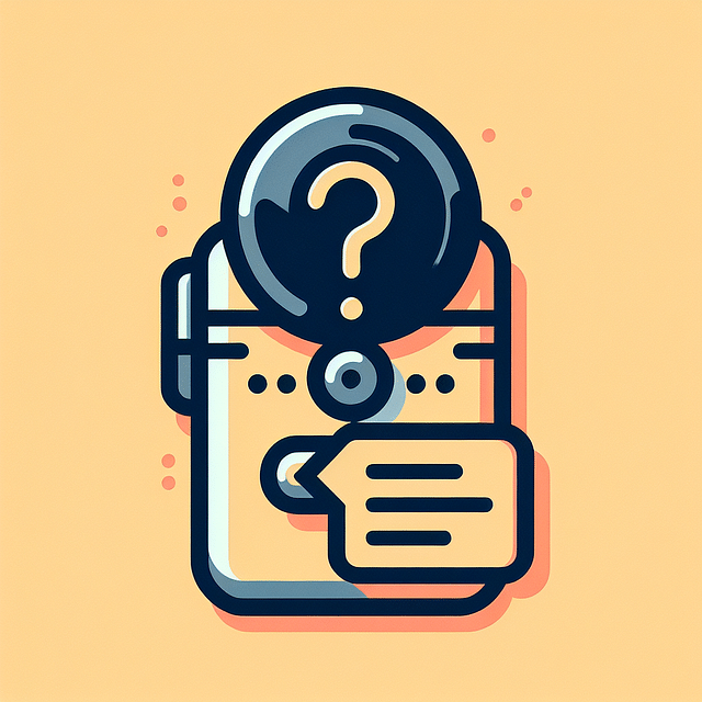 audio recording device with a question mark symbolizing consent inquiry