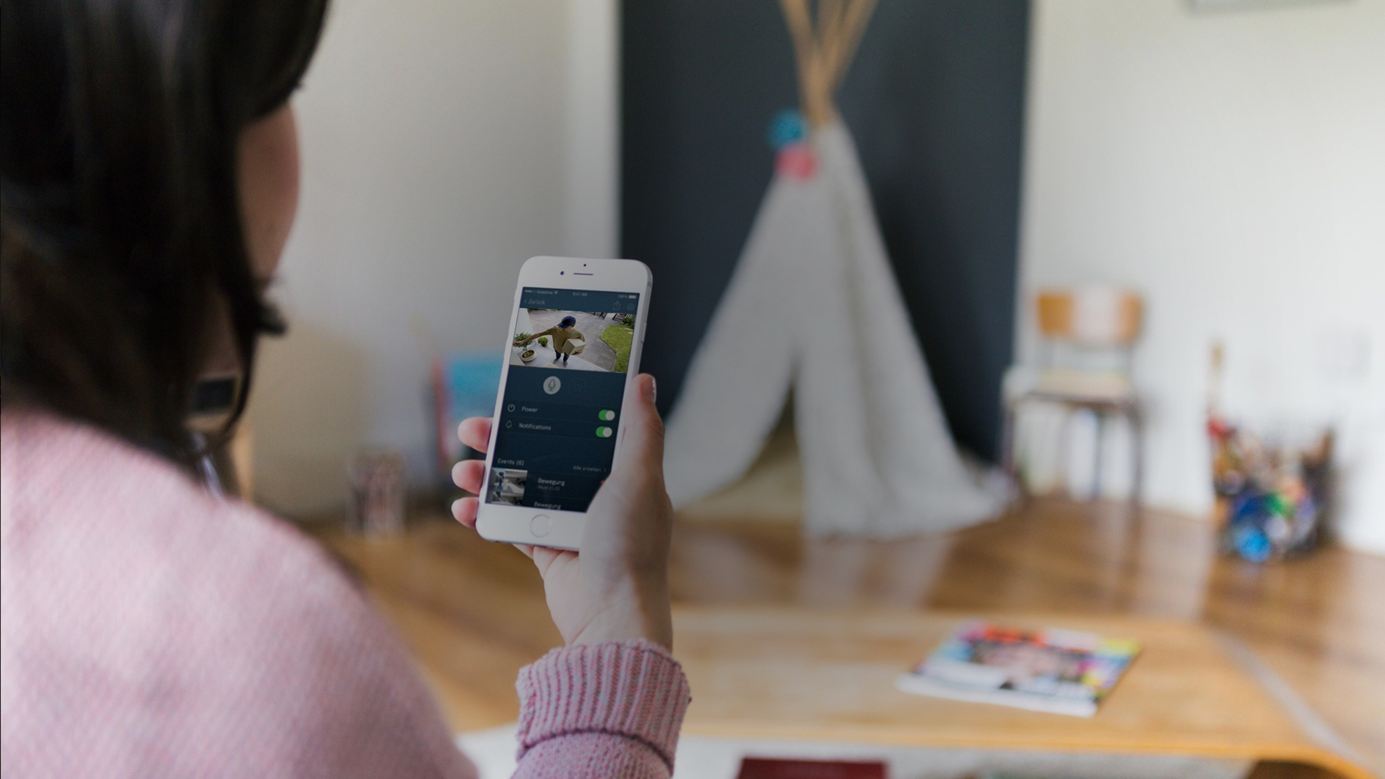 smart home security camera app integration