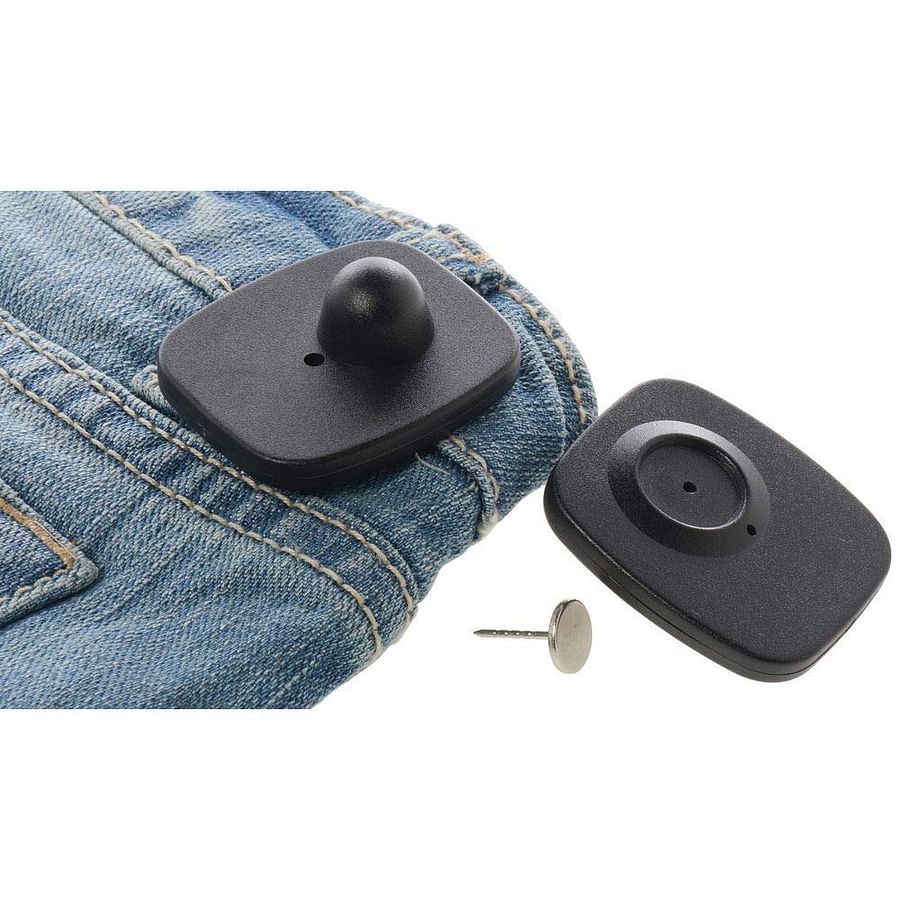 Home security tag attached to a valuable item