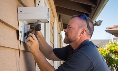 How to set up an outdoor security camera system?